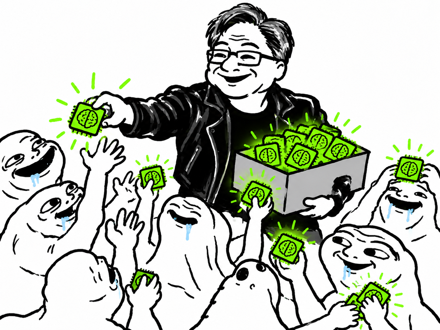 AI chips being handed out to LOWIQ people