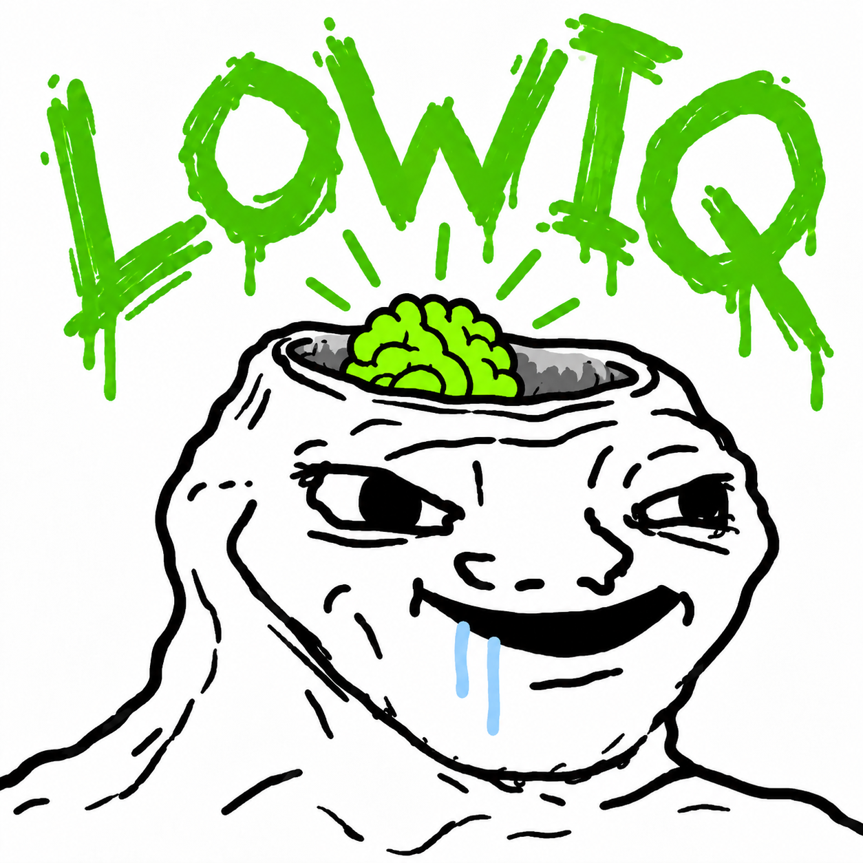 LOWIQ brainlet sticker